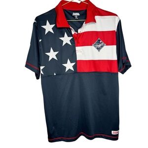 Men's Los Angeles LA Dodgers USA polo Shirt Medium by Stitches